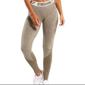 Gymshark Flex Contour Leggings Heather Green (Small)